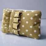 Mustard dotty mini ruffle c..