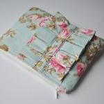 Country rose ruffle clutch ..