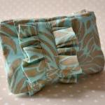Coin purse Ruffle mini blue..