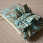 Coin purse Ruffle mini blue..